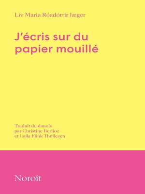cover image of J'écris sur du papier mouillé